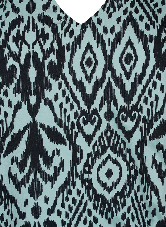 FLASH - V-ringad tunika med tryck , Green Bay Ethnic, Packshot image number 2