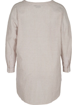 Randig skjorta i 100% bomull, Quail Stripe, Packshot image number 1