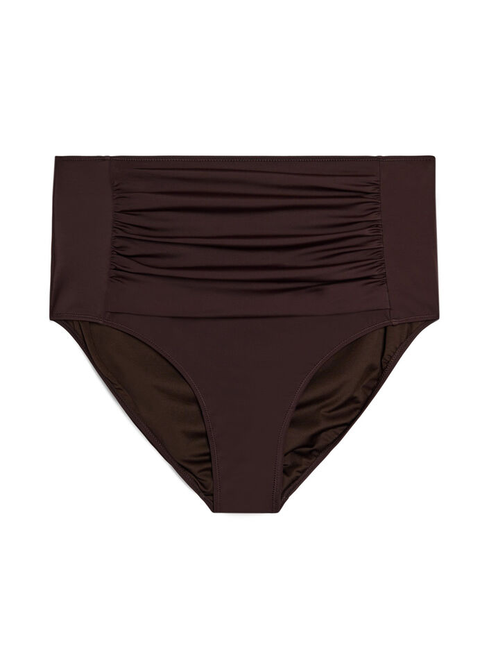 Bikinitrosa med h&ouml;g midja, Brun, Packshot image number 0