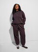 Sweatpants med h&ouml;g midja och dragsko, Brun, Model image number 0