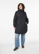 Mell&aring;ng quiltad jacka med huva, Svart, Model image number 1