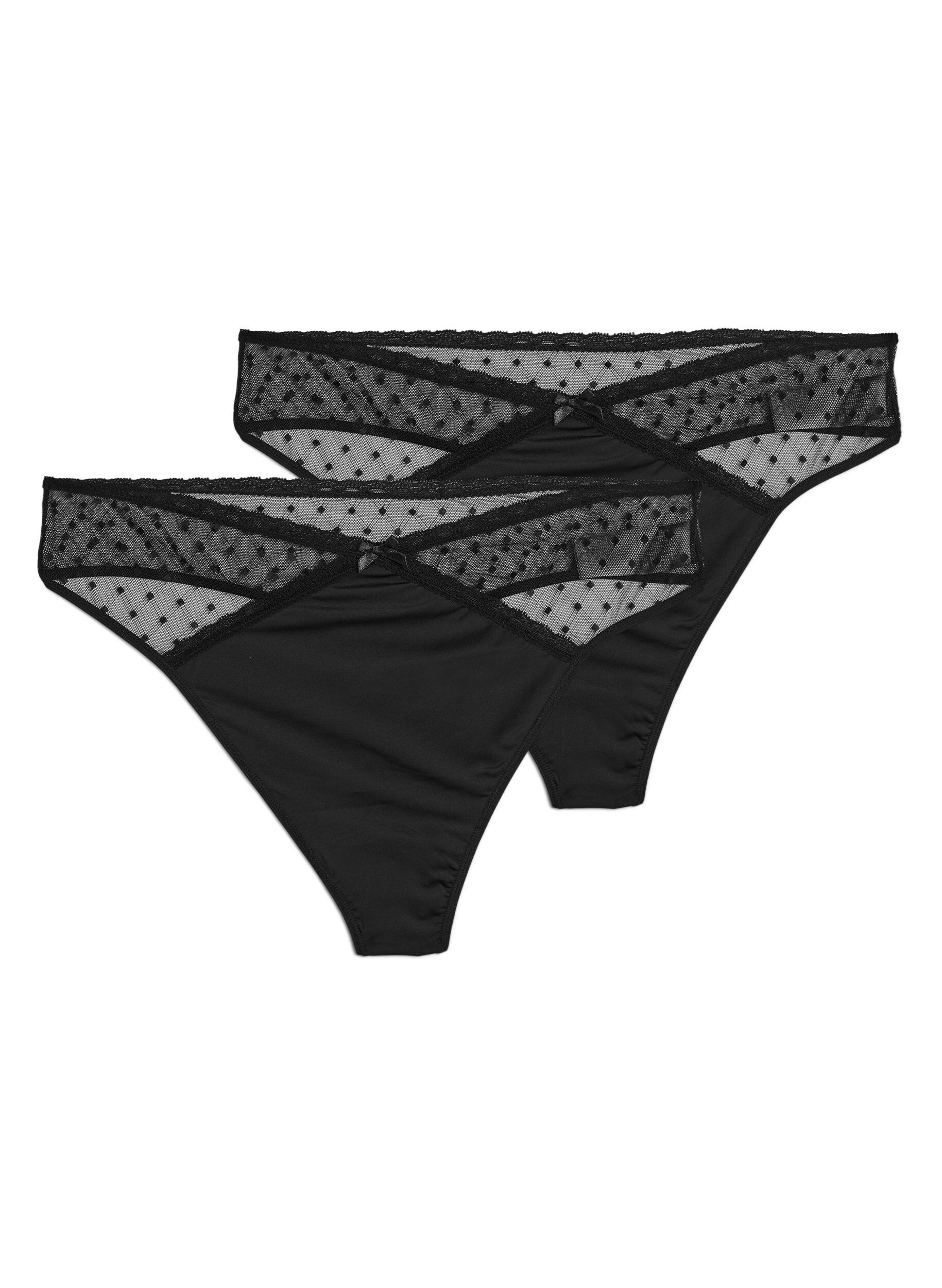 2-pack g-string med mesh