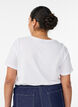 T-shirt med tryck, Vit, Model image number 2