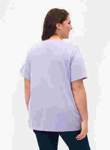 FLASH - T-shirt med rund hals, Lavender, Model image number 1