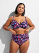 Bikinitopp med bygel och m&ouml;nster, Lila, Model image number 1