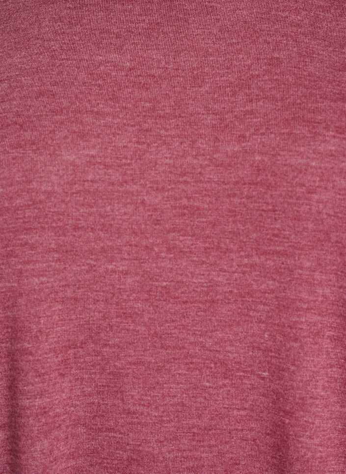 Jerseyblus med 3/4-&auml;rm, Rosa, Packshot image number 2