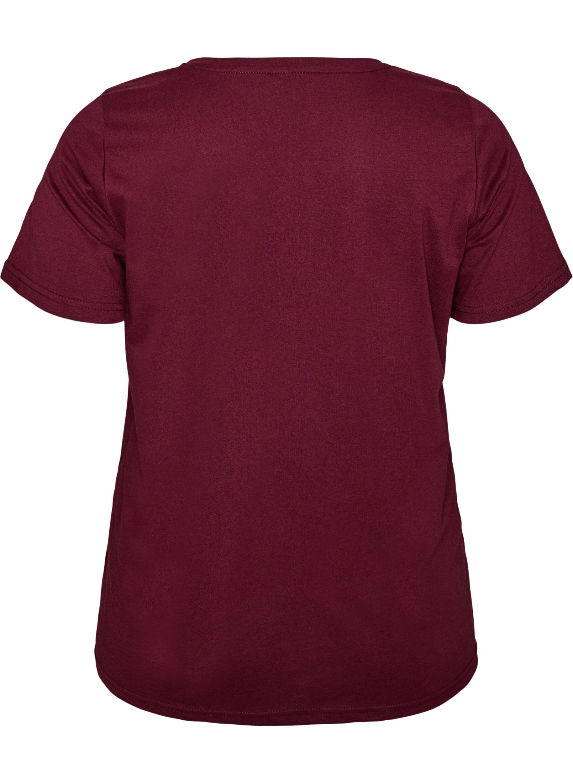 ZizziT-shirt med tryck, R&ouml;d, Packshot image number 1