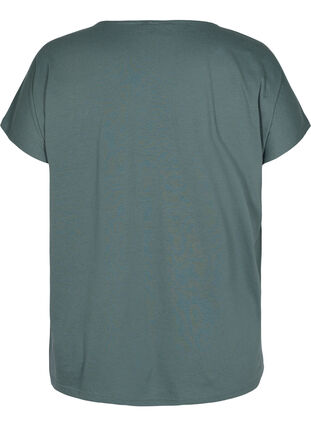 T-shirt i bomullsmix, Balsam Green, Packshot image number 1