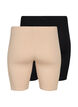 2-pack cykelshorts i viskos, Beige, Packshot image number 1