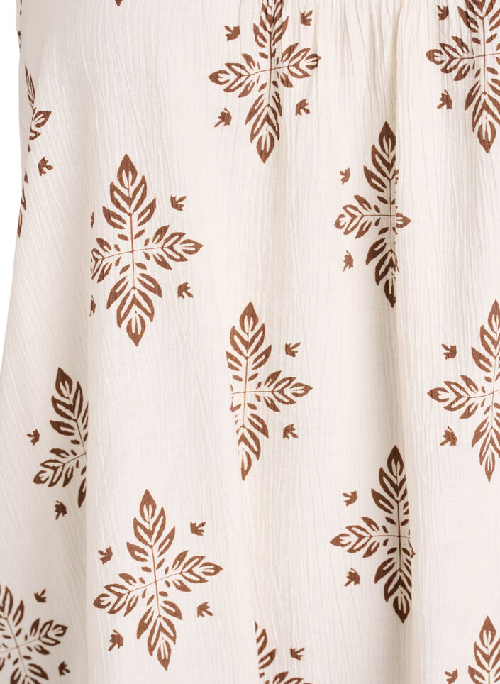 M&ouml;nstrad topp med knytband, Vanilla, Packshot image number 2