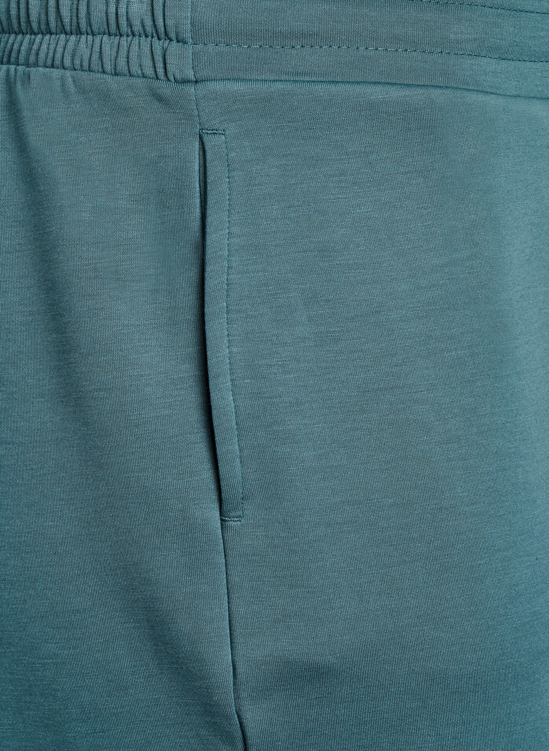 Zizzi Shorts i modalmix med fickor, Gr&ouml;n, Packshot image number 2