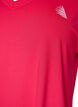Tr&auml;nings t-shirt med v-ringning och l&ouml;s passform, Rosa, Packshot image number 2
