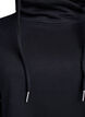 Kort sweatshirtkl&auml;nning med h&ouml;g krage och fickor, Svart, Packshot image number 2