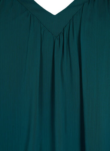 Enfärgad blus med fladdermusärmar och V-ringad hals, Ponderosa Pine, Packshot image number 2