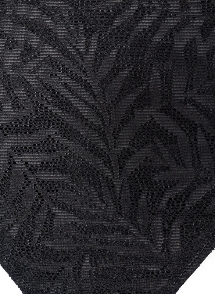 Brazilian bikinitrosa i strukturerad mesh, Svart, Packshot image number 2
