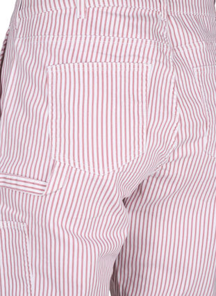 Randiga cargojeans med rak passform, Rose White Stripe, Packshot image number 3