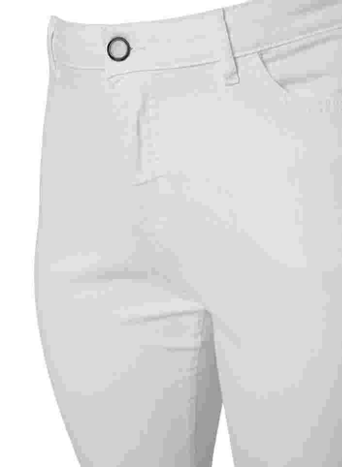 Ellen bootcut jeans med hög midja, White, Packshot image number 2