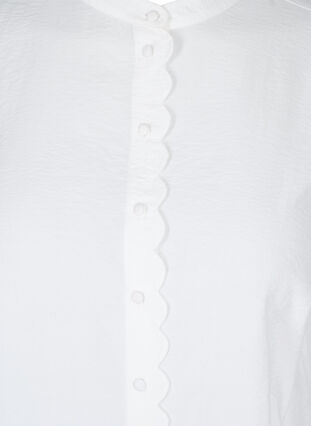 Viskosskjorta med volangkant och murarkrage, Snow White, Packshot image number 2