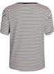 T-shirt i TENCEL&trade; Lyocell med r&auml;nder, Vit, Packshot image number 1