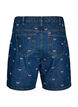 Broderade jeansshorts, Bl&aring;, Packshot image number 1