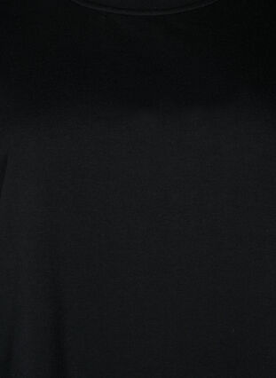 Lång sweatshirt med 1/2-ärmar, Black, Packshot image number 2