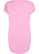 Kort&auml;rmat nattlinne med texttryck, Rosa, Packshot image number 1