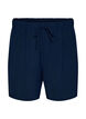 Shorts med fickor och res&aring;r i midjan, Bl&aring;, Packshot image number 0