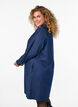 Kort jeanskl&auml;nning med v-ringning och krage, Bl&aring;, Model image number 2