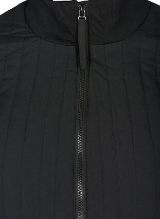 Jacka med fickor och hög krage, Black, Packshot image number 2