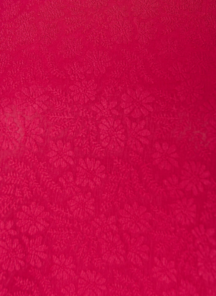 Blus med struktur och korta &auml;rmar, Rosa, Packshot image number 2