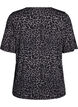 T-shirt med TENCEL&trade; Lyocell och leopardtryck, Gr&aring;, Packshot image number 1