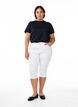 Amy caprijeans med h&ouml;g midja och super slim fit, Vit, Model image number 0