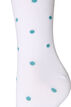 Strumpor i bomull med m&ouml;nster, Vit, Packshot image number 2