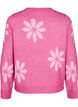 Stickad blus med blommor, Raspberry Rose Comb, Packshot image number 1