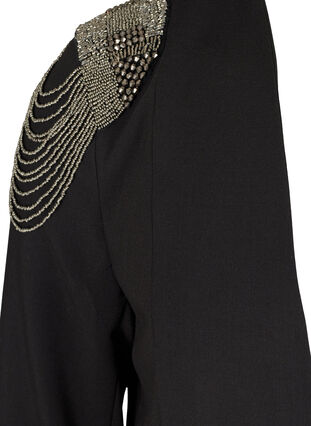 Blazer med pärlor, Black, Packshot image number 2