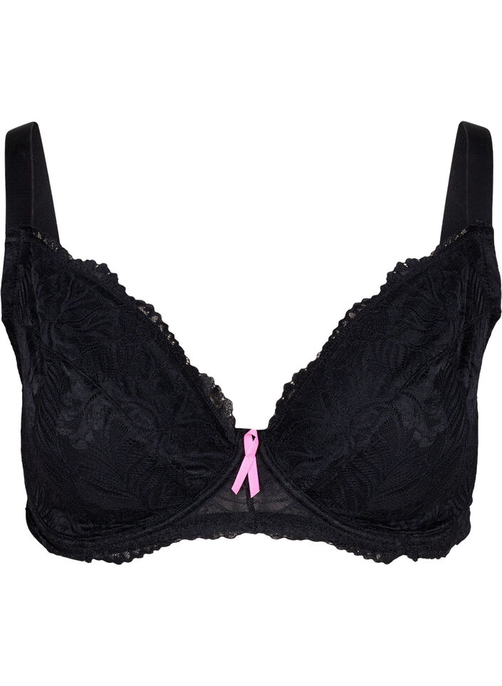Support the breasts – bygel-bh för bröstprotes, Black, Packshot image number 0