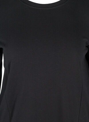 Sweatshirtklänning med fickor och draperade ärmar, Black, Packshot image number 2