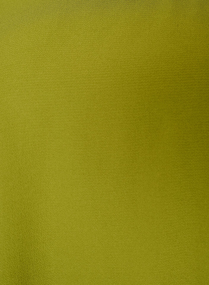 Blus med korta &auml;rmar och rund halsringning, Gr&ouml;n, Packshot image number 2