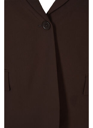 Klassisk blazer med fickor, Coffee Bean, Packshot image number 2