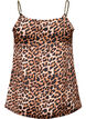 Leopardmönstrad topp med kedjeband, Leopard AOP, Packshot image number 1