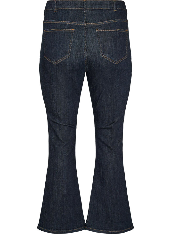 Ellen bootcut-jeans med h&ouml;g midja, Bl&aring;, Packshot image number 1