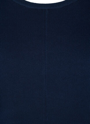 Stickad blus , Navy Blazer, Packshot image number 2