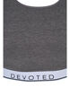 Melerad bh med justerbara band, Medium Grey Melange, Packshot image number 2
