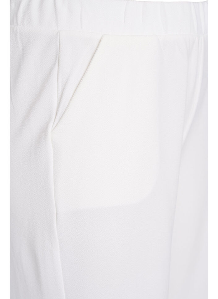 L&ouml;sa byxor med 7/8-delsl&auml;ngd, Vit, Packshot image number 2