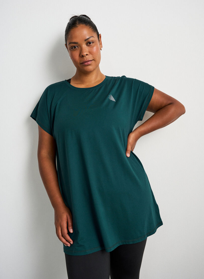 L&aring;ng tr&auml;nings-t-shirt, Gr&ouml;n, Model image number 0