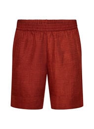 Shorts med fickor och h&ouml;g midja, R&ouml;d