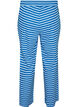 Randiga pyjamasbyxor med h&ouml;g midja och vida ben, Bl&aring;, Packshot image number 1