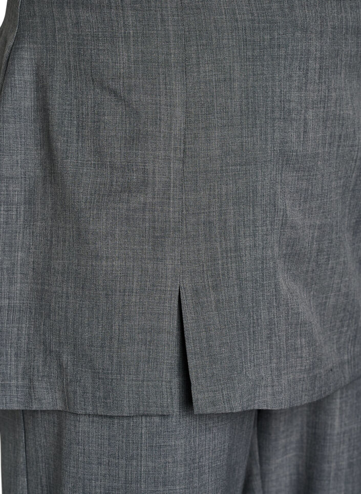 Byxor med rak passform och kjol, Gr&aring;, Packshot image number 2