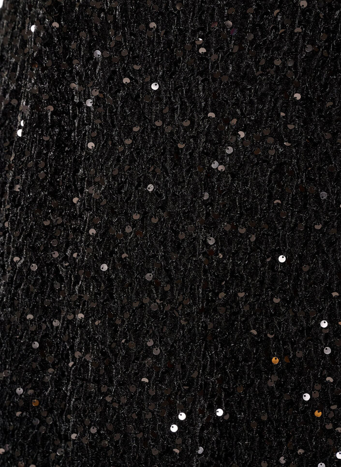 Kort kjol med paljetter, Brun, Packshot image number 2