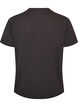 T-shirt i bomull med tryck framtill, Gr&aring;, Packshot image number 1